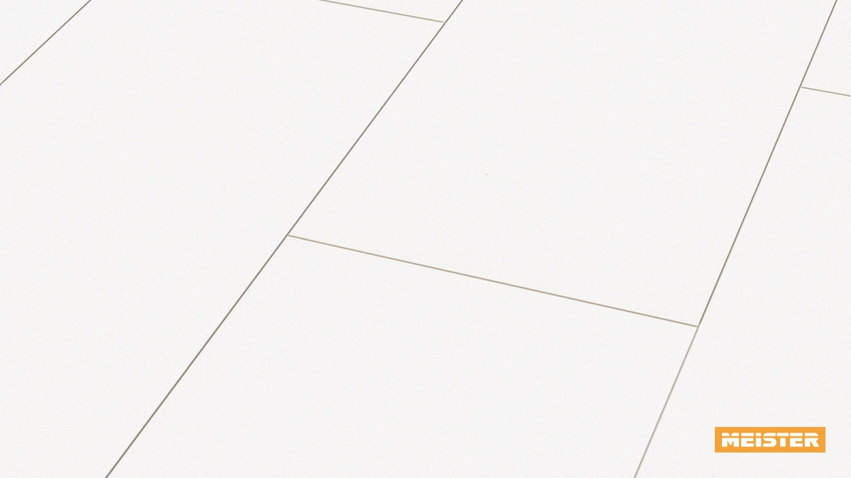 Meister Laminat Classic LB 85 Uni reinweiß 6448 Zoom