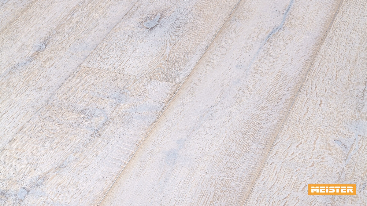 Meister Parkett Lindura HD 300 Eiche rustikal white washed Zoom
