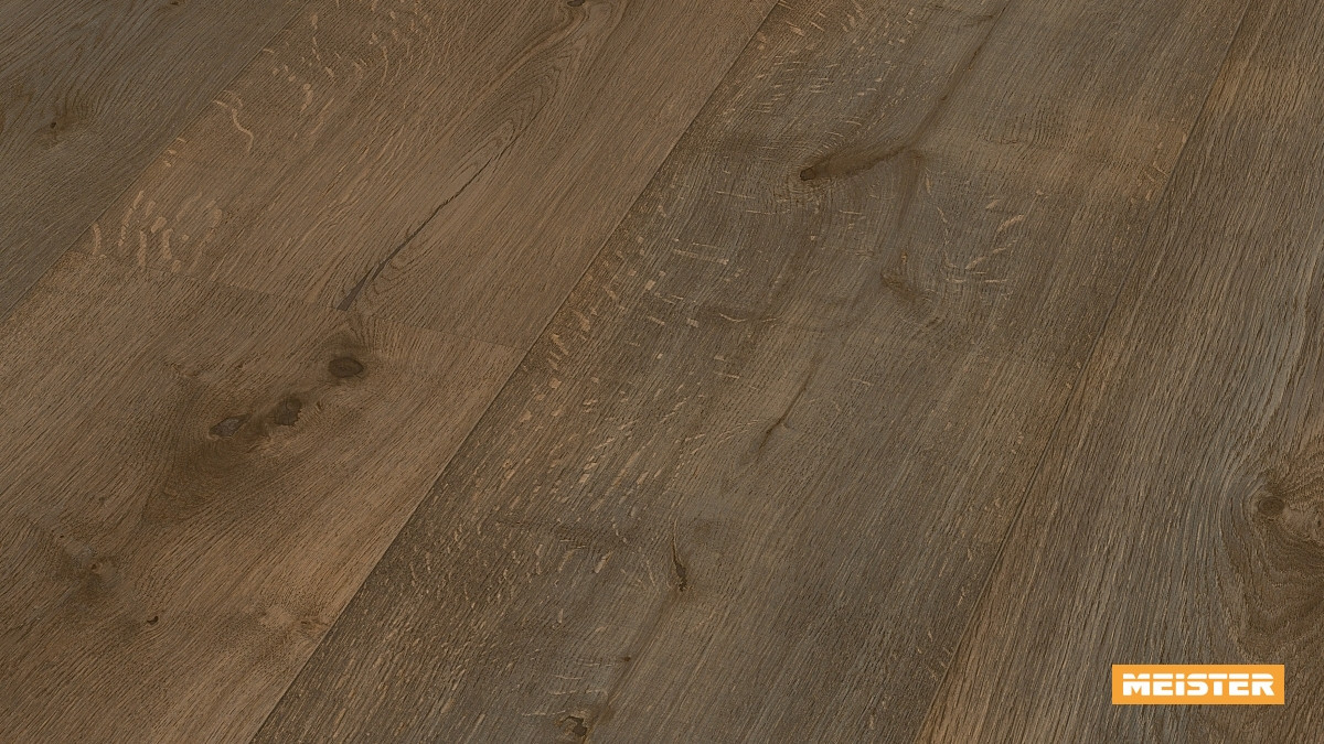 Meister Parkett Lindura HD 300 Eiche rustikal olivgrau Zoom