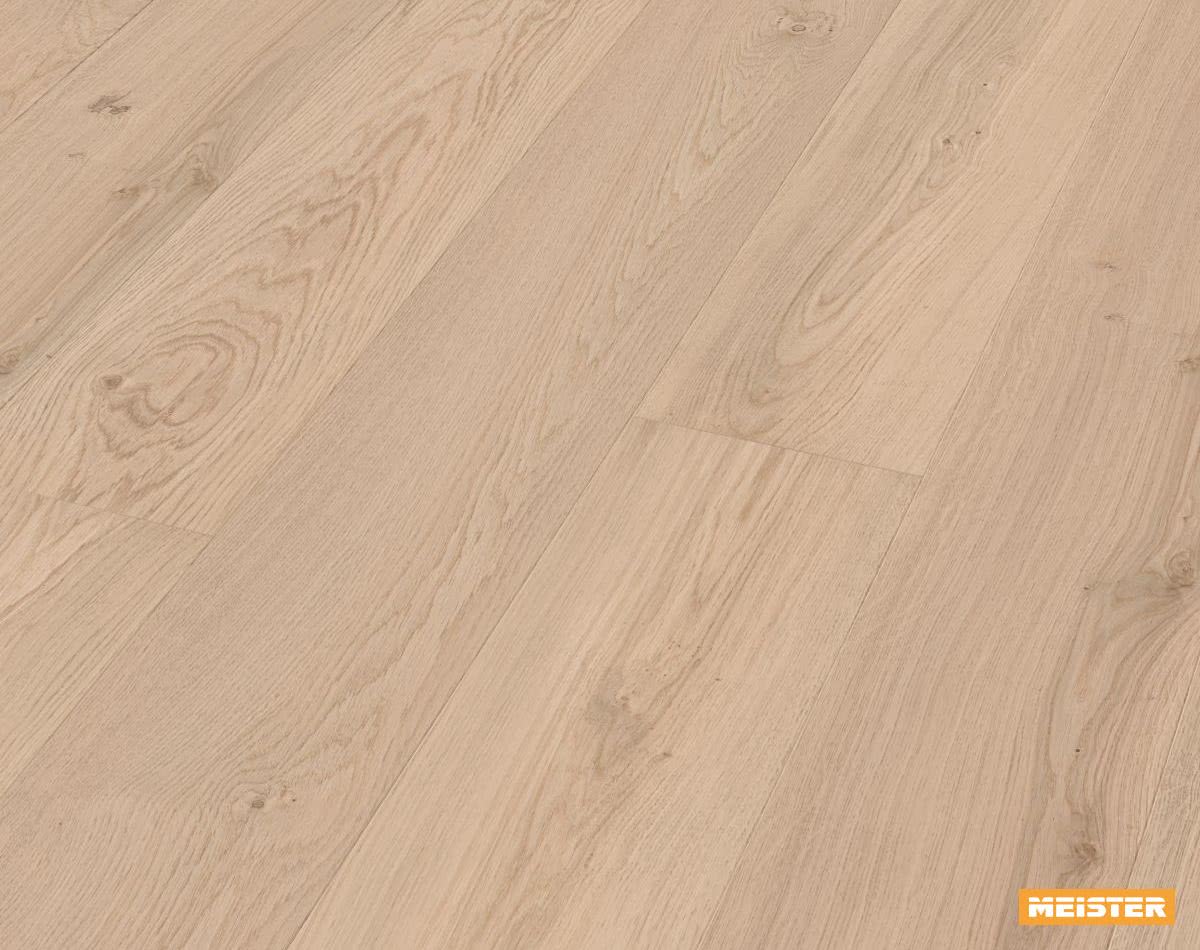 Meister Holzboden Lindura HD 400 Eiche lebhaft cremeweiß Zoom