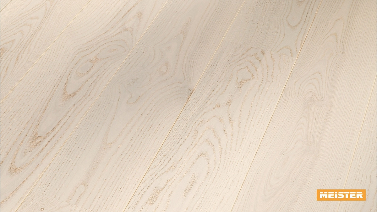 Meister Parkett Cottage PD 400 Esche lebhaft weiß Zoom