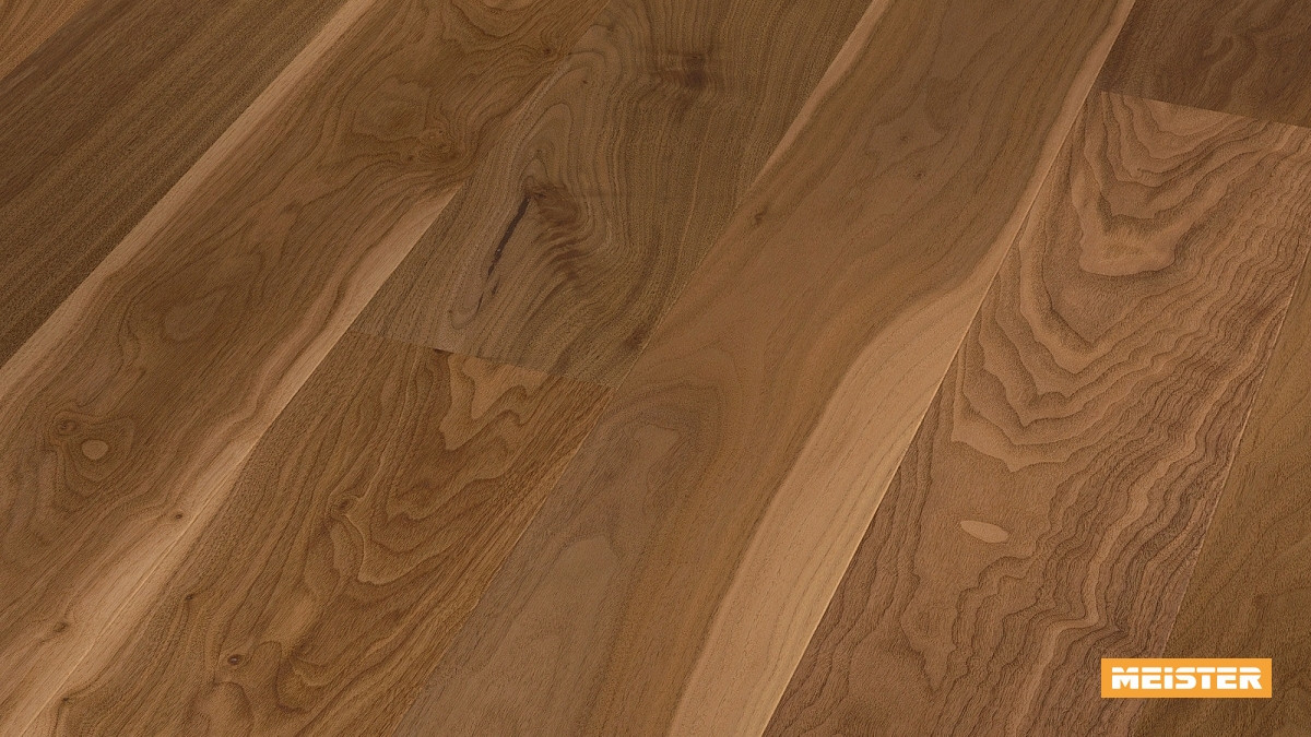 Meister Parkett Cottage PD 400 Nussbaum amerikanisch lebhaft Zoom
