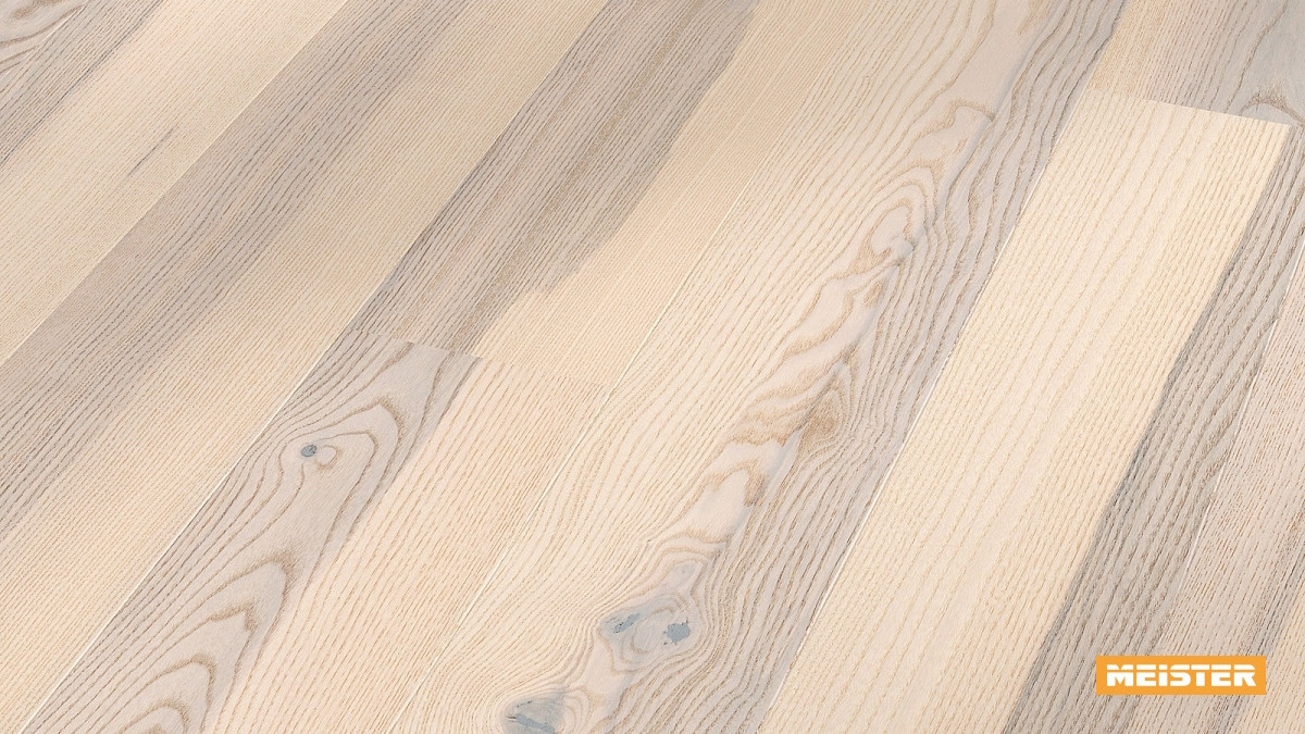 Meister Parkett Cottage PD 400 Esche markant weiß Zoom