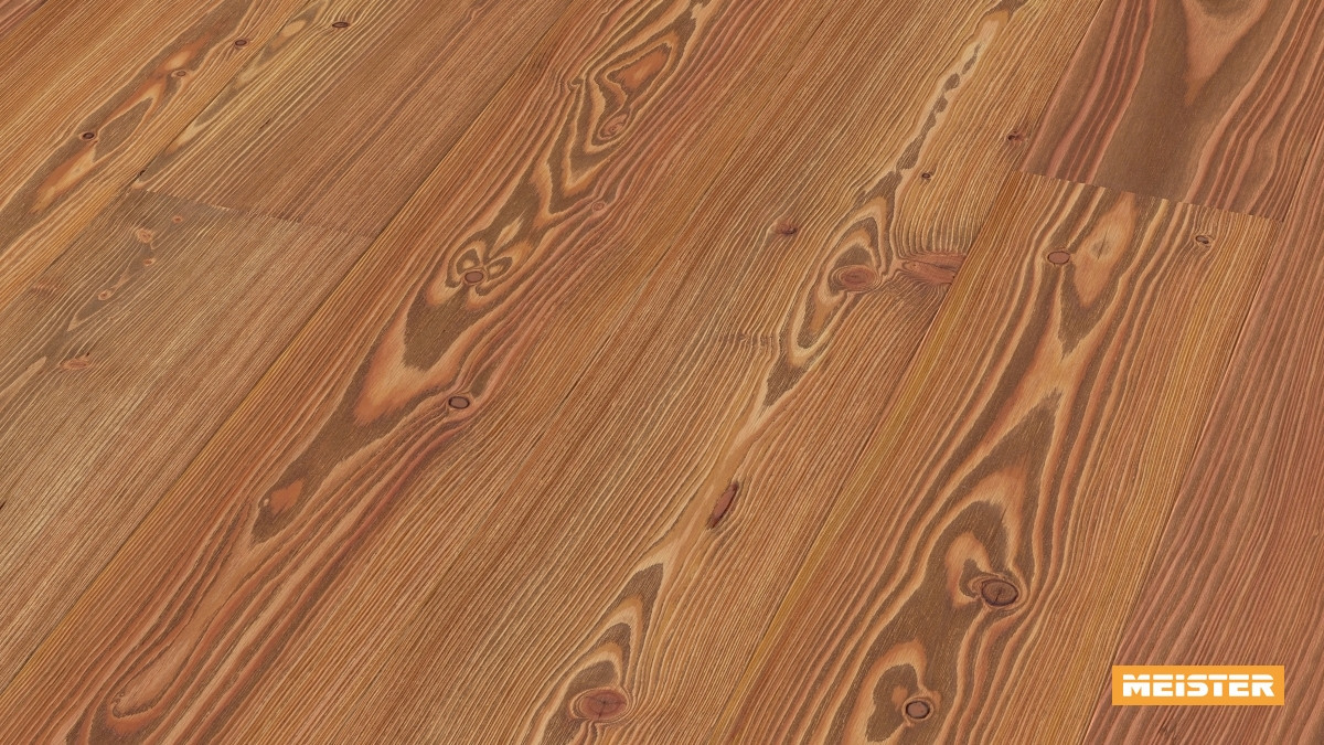 Meister Parkett Cottage PD 400 Lärche lebhaft goldbraun Zoom