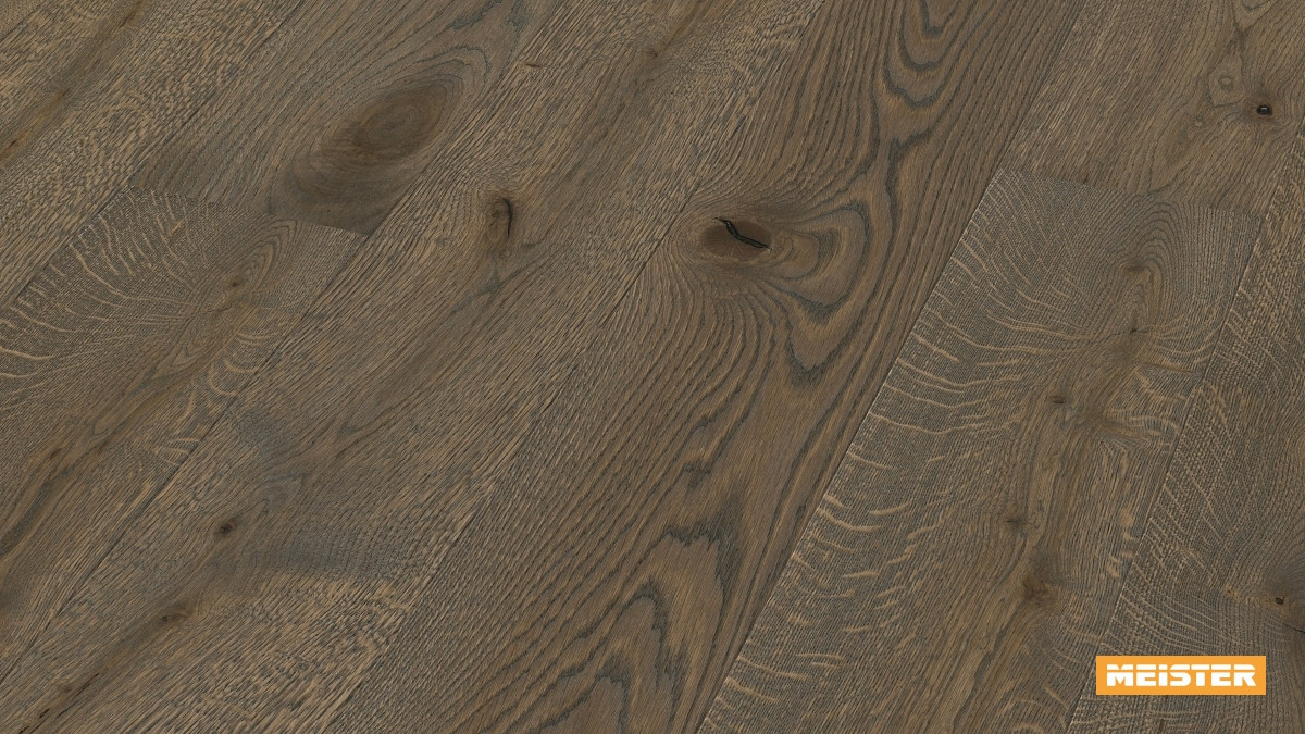 Meister Parkett Cottage PD 400 Eiche authentic olivgrau Zoom