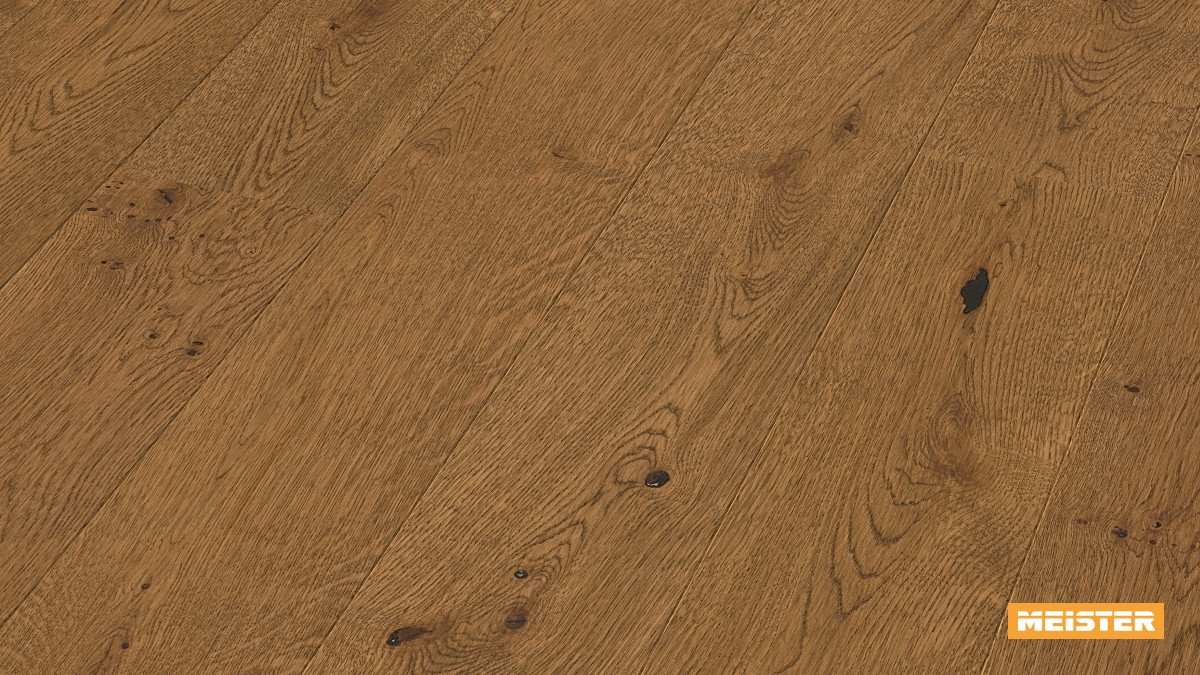 Meister Parkett Cottage PD 400 Eiche authentic antikbraun Zoom