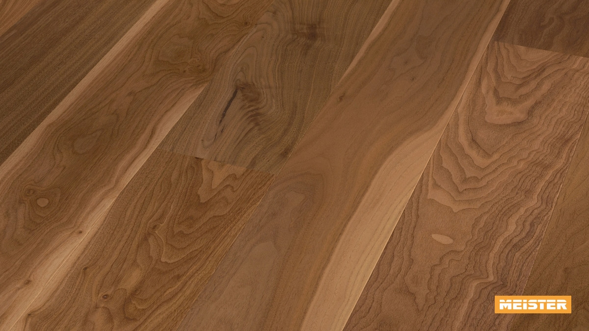 Meister Parkett Cottage PD 400 Nussbaum amerikanisch lebhaft Zoom