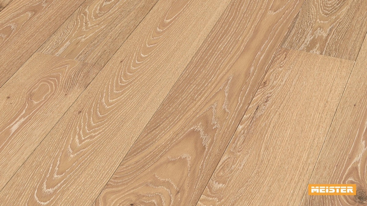 Meister Parkett Cottage PD 400 Eiche lebhaft gekälkt Zoom