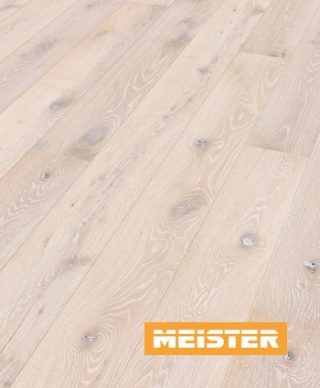 Meister Parkett Cottage PD 400 Eiche authentic polarweiß gekälkt Thumbnail