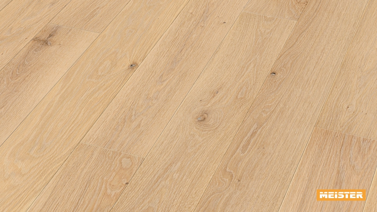 Meister Parkett Residence PS 300 Eiche lebhaft crema gekälkt Zoom
