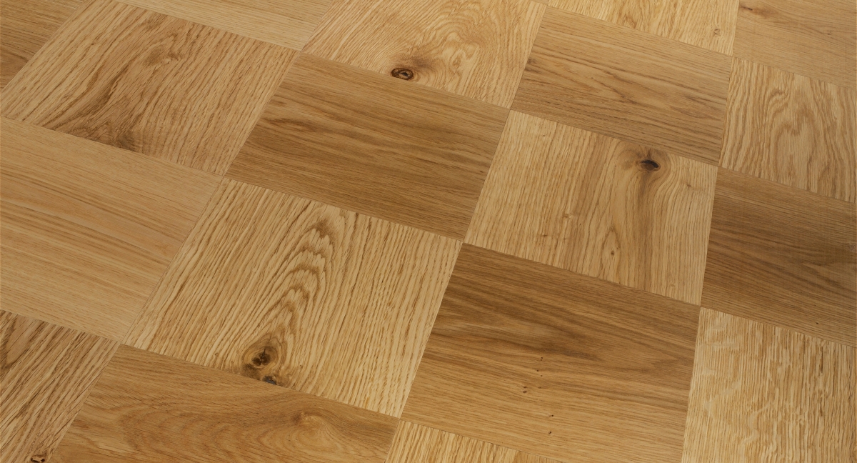 Parador Parkett Trendtime 9 Eiche Würfelmuster Zoom